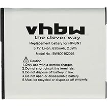 Chargeur Secteur HQRP Compatible Sony CyberShot DSC-W40, W50, W55, W560, W570D - 4.2V 1.5A, Entrée 100-240V Universelle