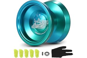 Fesjoy Yo-Yo - Pelota Yo-Yo de aluminio para regalo competitivo con cuerdas para rodamientos y guante
