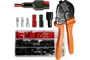shengbowi 110 stycken powerpol-kontakter set med spärrhake crimptång kontakt 15 A 30 A 45 A ampere kontakt AWG10-20 röd