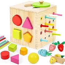 Jouet Montessori En Bois 1-3 Ans - Valisette Tri Formes & Couleurs - Cadeau Éducatif Fille Garçon