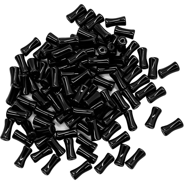 Set 100 Ciondoli Per Cellulare In Nylon Con Moschettone E Cordino Regolabile – Accessori Versatili Per Chiavi, Badge E Fai-da-te (Nero)