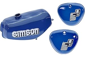 Ost2rad Tank Set S51 S70 Mittelblau, versiegelt, Aufkleber Simson