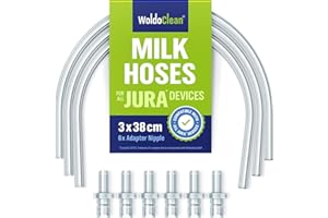 WOLDOCLEAN Milk Hose Set for Jura Fully Automatic Coffee Machines with 3 x Hoses and 6 x Adaptors