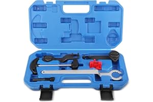 HuuppHip Zahnriemen Werkzeuge, Motor Einstellwerkzeug Satz Nockenwellen, Zahnriemens Ersatz für VAG EA211 1.0L 1.2L 1.4L 1.6L FSI TSI TFSI, Kompatibel mit A3 Golf 7 Je-TTA Leon, Adjustment Tool