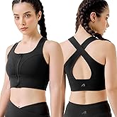 Boldfit Sports Bra for Women,Premium Nylon Blend Padded Gym Bra for Woman with Criss Cross Back & Front Zip,Boldtech Sweat-Wi