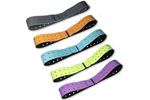 MAEHSAB Orange Theory Ersatz-Armband, Herzfrequenzmesser, weich, kompatibel mit OTF, verstellbar, 2,3 x 36,7 cm, 5 Stück