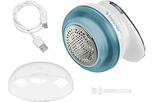 Beper Levapelucchi Ricaricabile USB, Autonomia fino a 40 minuti, Rimuove pelucchie e nodi, Lame in acciaio, Potente e Sicuro