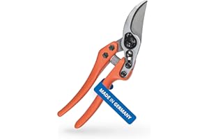 Original LÖWE 11 Profi Gartenschere Bypass Schere 11.107 mit antihaftbeschichteten Stahlklingen - leichte und scharfe Baumschere zweischneidig ideal für präzisen Schnitt an Blumen Zweige Obstbaum