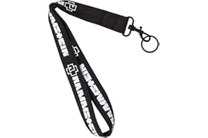 Rammstein Schlüsselband Ach so schwer schwarz, Offizielles Band Merchandise