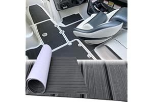Hzkaicun Imitación de Teca Sintetica Barco Espuma EVA Suelo para Barcos 240x112/90/55/41cm Autoadhesiva Estera Antideslizante Alfombras Marino Motora RV Yate Kayak de Pesca Hoja de Cubierta Piscina