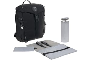 adidas Lässig Outdoor Hiking Diaper Backpack Sustainable Fabric Black, 850 g