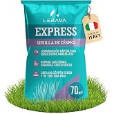 LERAVA&reg; Express Grass Seed (70 m&sup2;) - Fast Growing and Hardy - Ideal for Sunny or Shady Garden - Natural Grass High Heat Toler