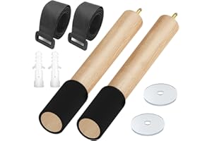 CLOPAE Support Mural pour Vélo, Bois Support Velo, Capacité de Charge de 22 kg, Accroche velo Mural pour Vélo de Route, VTT et Vélo électrique (40CM)