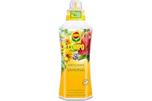 COMPO Fertilizante de calidad para plantas ornamentales de interior o terraza, Fertilizante líquido universal con extra de magnesio, 1000 ml