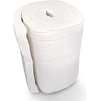 Feuerfest 123 - Tapis En Fibres Céramiques 165 X 61 X 2,5 Cm, Isolation Haute Température, Couverture En Fibres Céramiques Pour Cheminées Et Poêles, Résistante à La Chaleur Jusqu'à 1260 °C