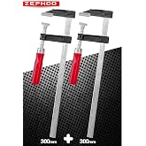 Zephoo 2 Adet &Ccedil;elik F Tipi Mobilyacı İşkencesi 50x300mm ile 50x300mm Marangoz F Kelep&ccedil;esi