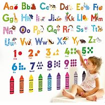 Kids Playroom Wall Stickers - Share Imagine Laugh With Stars Theme, Large DIY PVC Decals For Nursery, Bedroom, Or Living Room