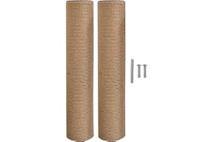 GAGACISO Lizi Fashion 1031 [M8 M10] Rascador de Repuesto para árbol de Gato, Poste rascador de gatos, Poste árbol Gato con Tornillos, Basic/2 PCS/40,5 cm, M8