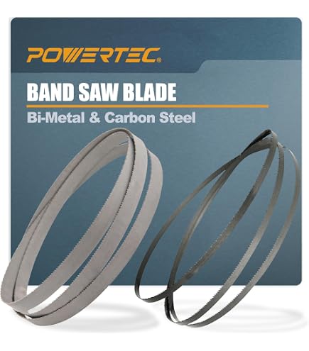 Powertec Bandsägeblatt 59-1/2 Zoll X 1/4 Zoll X 14 TPI - Kohlenstoffstahl Für Vielseitige Schnitte