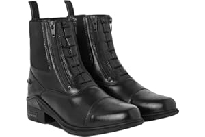HORZE Kingston Jodphur Bottines d'équitation pour femme avec double fermeture éclair