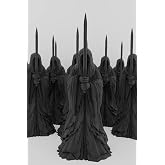 K&uuml;&ccedil;&uuml;k Boy 10 Cm Dekoratif ' Y&uuml;z&uuml;klerin Efendisi temalı Nazgul ' 5'li Set Heykel Fig&uuml;r B&uuml;st Siyah Renk, qw34bwqrv