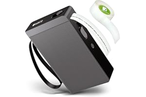 Olympia P22 Etikettendrucker Schwarz | Etikettiergerät für Home Office & Bürobedarf | Bluetooth-Thermodrucker für Küche, Büro & Hobby | Label Printer für Endlospapier | Wasserfest & Abriebfest