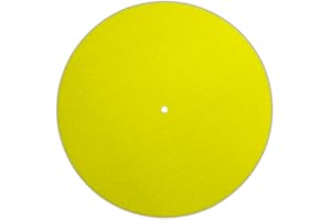 Next Ferry - Slipmat - gelb - Plattenspieler Matte aus Filz - Slipmats für DJ's - Plattentellerauflage für alle Plattenspieler Turntables - gedruckt in Deutschland