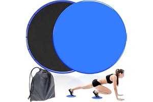 YIFLORINE TANG Sliders Fitness,2 Stück Exercise Sliders Fitness Multifunktions Doppelseitige Gleitscheiben Disc Slides mit Tragetasche für Fitnessstudio Teppichboden Hartholzboden
