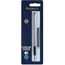 Waterman Blister De 4 Etuis De 8 Cartouches Longues Pour Stylo Plume Encre Bleu