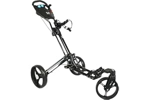 YORRX Golftrolley SL Pro 7 HAMMA Plus, Golfwagen mit innovativem 360° Spin Vorderrad (frei 360° gelagert), Aktion: inkl. Regenschirmhalter & Tees