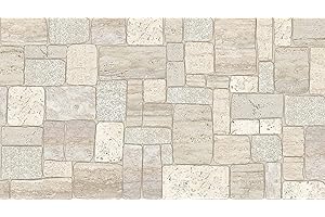 GRACE BALTIC Paneles de pared de plástico PVC 3D decorativos azulejos revestimiento (‎Piedra Caliza Clara)
