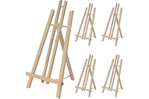 ‎ARTINA Artina 5er Set Tischstaffelei Holz für Leinwände bis 42 cm London – Holzstaffelei Kiefernholz Tisch Staffelei zum Malen am Tisch – Sitzstaffelei Anfänger & Hobbykünstler Malerstaffelei Leinwandständer