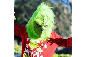 MOLEZU Grüne Monster Maske Erwachsene Tiermaske Kostüm Weihnachten Cosplay Maske Halloween Maske Latex Party Cosplay Leistung Requisiten Geschenk