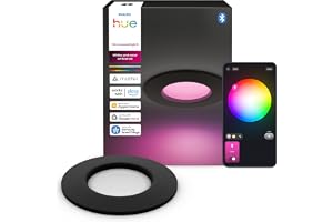 Hue Slimmad Downlight, Infälld LED-taklampa, 1 000 lm, 90 mm, Slimmad Design, Fullspektrum av Dagsljus 1 000 K–20 000 K, Ultralåg Dimring, Exakt Färg, Smart Ljus, Vit, 3-pack 