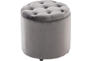 CLP Pouf Contenitore Pantin In Velluto grigio