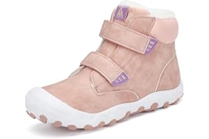 Mishansha Kinder Winterschuhe Mädchen Winterstiefel Warm Schneestiefel Gefüttert Boots Wasserdicht