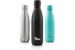 Bouteille isotherme 500ml - Otto Koning - Bouteille d'eau Isotherme conserve les boissons froides pendant 24 heures et les boissons chaudes pendant 12 heures. Gourde isotherme étanche sans BPA.