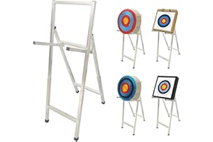 Fiita Support de cible pliable en acier inoxydable pour tir à l'arc - Accessoire professionnel pour entraînement à l'arc - Pour extérieur et intérieur