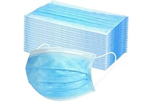 LULUJI Lulupi 10-100Stück Kinder Einweg Mundschutz Multifunktionstuch Bedruckt Einmal Mundschutzmaske Bunt 3-lagig Mund Nasenschutz Sterne Motiv MNS Maske Tücher Halstuch Jungen Mädchen