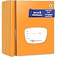 TARGET PUBLICATIONS Both Sides Blank Page Notebook for Students | Small Unruled Notebooks 172 Pages 18 x 24 cms | Soft Cover with Label | Plain Notebook for Writing Drawing Journal School | Set of 8