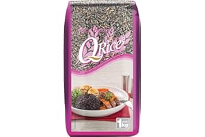 Q RICE Rice Berry – Schwarzer Jasminreis, aromatisch, exotisch, Ideal für asiatische Gerichte – 1 x 1 kg