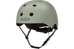 Melon »New York« Casque de vélo léger et Cool pour Femmes, Hommes et Enfants avec Une Protection maximale Gris Pastel uni