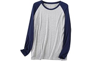 Caxndycing Schlafshirt Herren Langarm Nachthemd mit Brusttasche Shirt mit V-Ausschnitt aus Baumwolle Longsleeve Fitness T-Shirt Sweatshirt Gym Thermounterwäsche-Oberteil