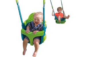 TP Toys TP900 månader 4-i-1 justerbar Quadpod baby gungstol från 6 malar till barn 8 år, grönblå, en storlek