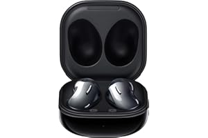 Samsung Écouteurs Bluetooth sans fil Galaxy Buds Live avec réduction du bruit (ANC), batterie longue durée, son par AKG, ajustement confortable, noir (version allemande), chrome