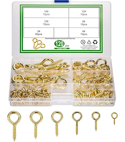 360 Pezzi Occhielli A Vite In Acciaio - 8mm, 10mm, 13mm | Per Fai Da Te, Gioielli E Resina - Foto 2