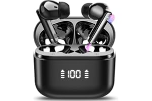 SKIUDCT Voice Translator Headphones, 3-in-1 Real Time Translator Earphones with 164 Languages, 5 Translation Modes, ENC Noise Reduction Mic, Bluetooth 5.3 Headphones in Ear with App for Learning