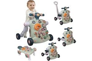Sinbide 5 in 1 Baby Spiel- und Laufwagen, multifunktioneller Lauflernwagen mit regulierbarer Geschwindigkeit, Förderlich für die kindlichen Intelligenz, Für 12-36 Monaten Kinder