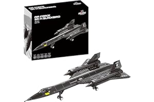 Apostrophe Games SR-71 Blackbird Jet Set di blocchi di costruzione dell'aeronautica - 183 pezzi Set di giocattoli Jet Blackbird - Compatibile con tutti i mattoni da costruzione