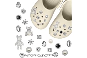 KUKUPOW Crocs Donna Strass, Accessori per Scarpe con Strass, Charms per la Decorazione di Scarpe, Decorazioni per Scarpe per Ragazze, Donne, Signore